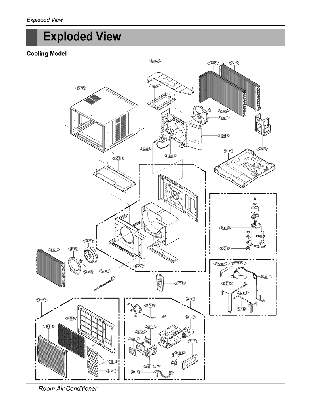 LG Electronics WG2405RY6, WG1805RY6, RAD-183A, RAD-243A service manual 130910 135515 135500 554031 148000 W48602 