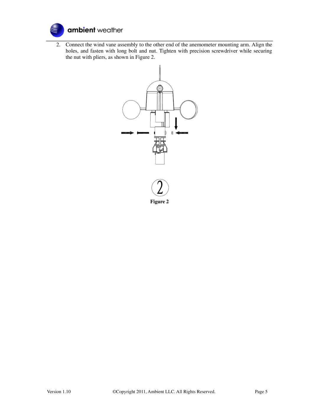 LG Electronics WS-2080 user manual Version Copyright 2011, Ambient LLC. All Rights Reserved 