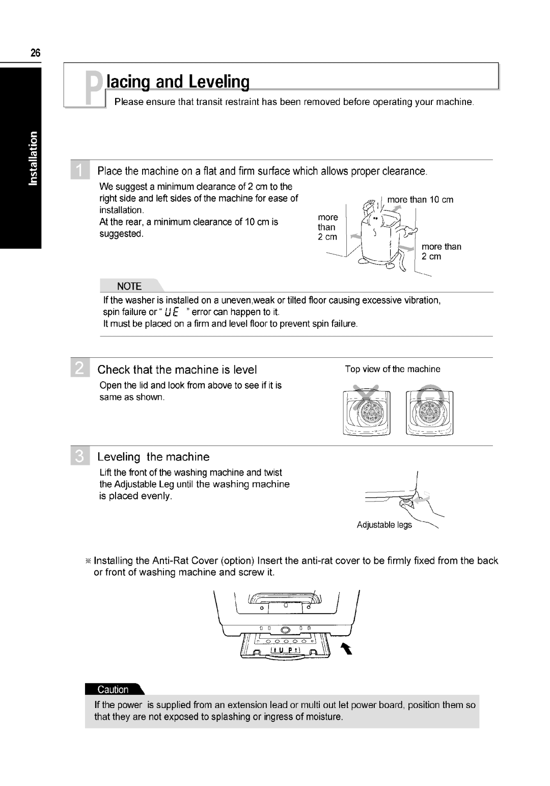 LG Electronics WT-H550 manual 