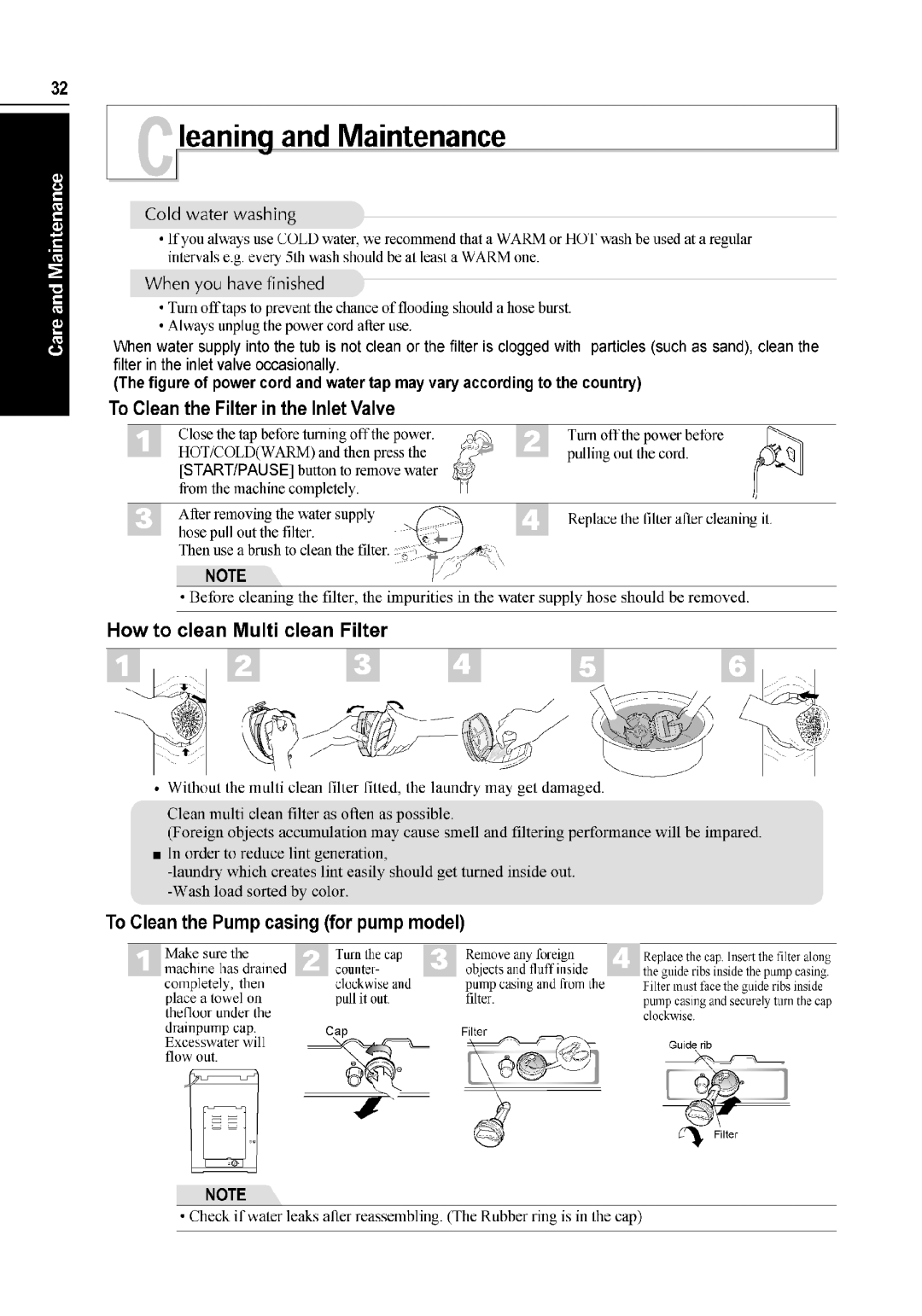 LG Electronics WT-H550 manual 