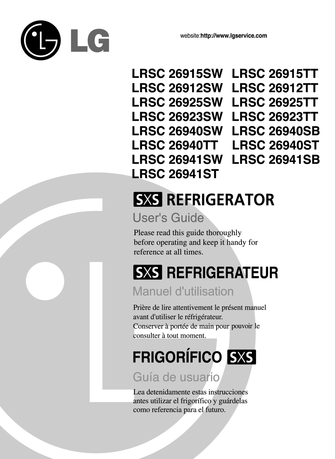 LG Electronics manual 