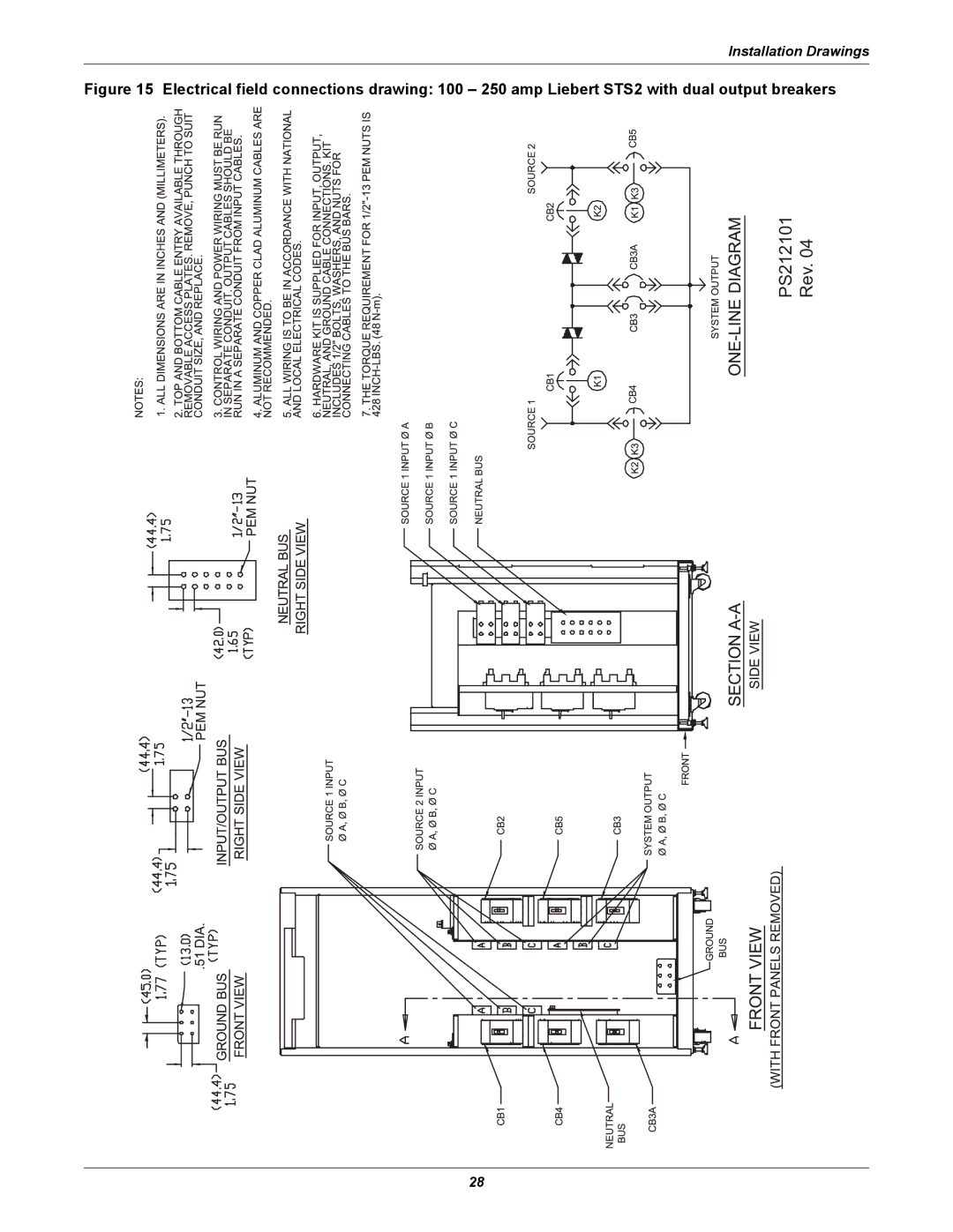 Liebert 100-1000A user manual Rev 