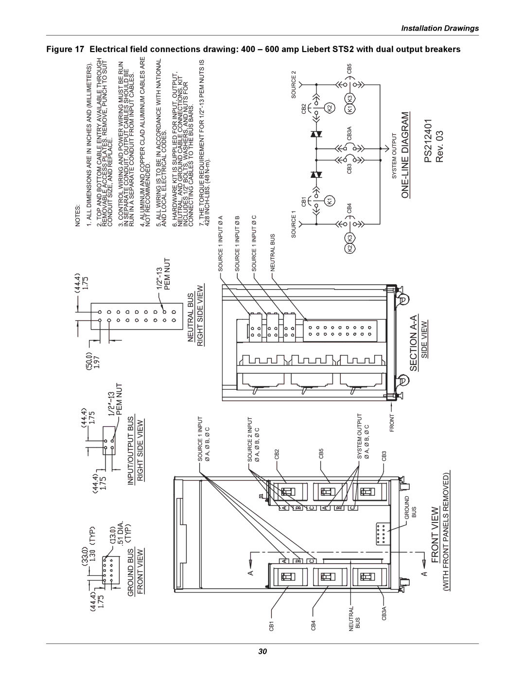 Liebert 100-1000A user manual PS212401 