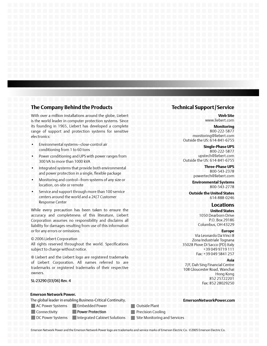 Liebert 1000 - 3000VA 60 Hz 120V user manual Nic, Site 