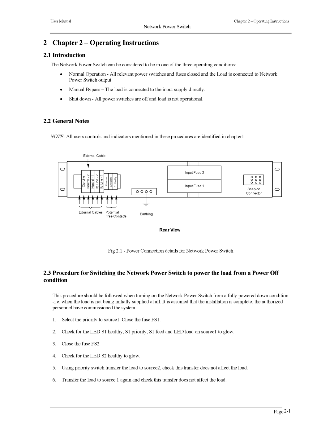 Liebert 110V manual Operating Instructions, General Notes 