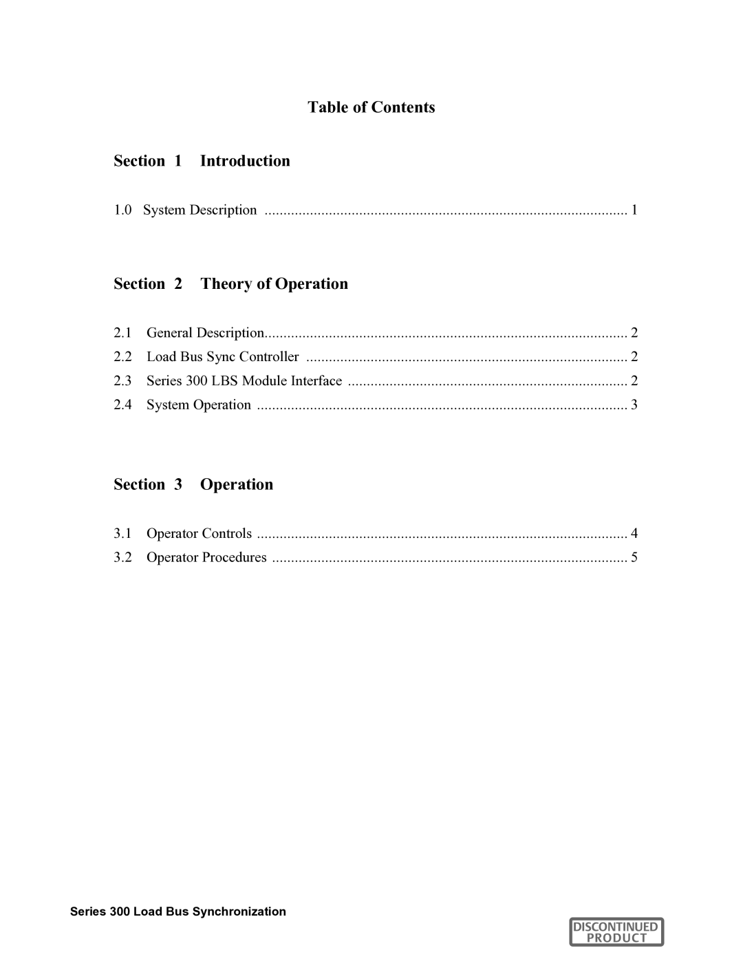 Liebert 300 manual Table of Contents Introduction 