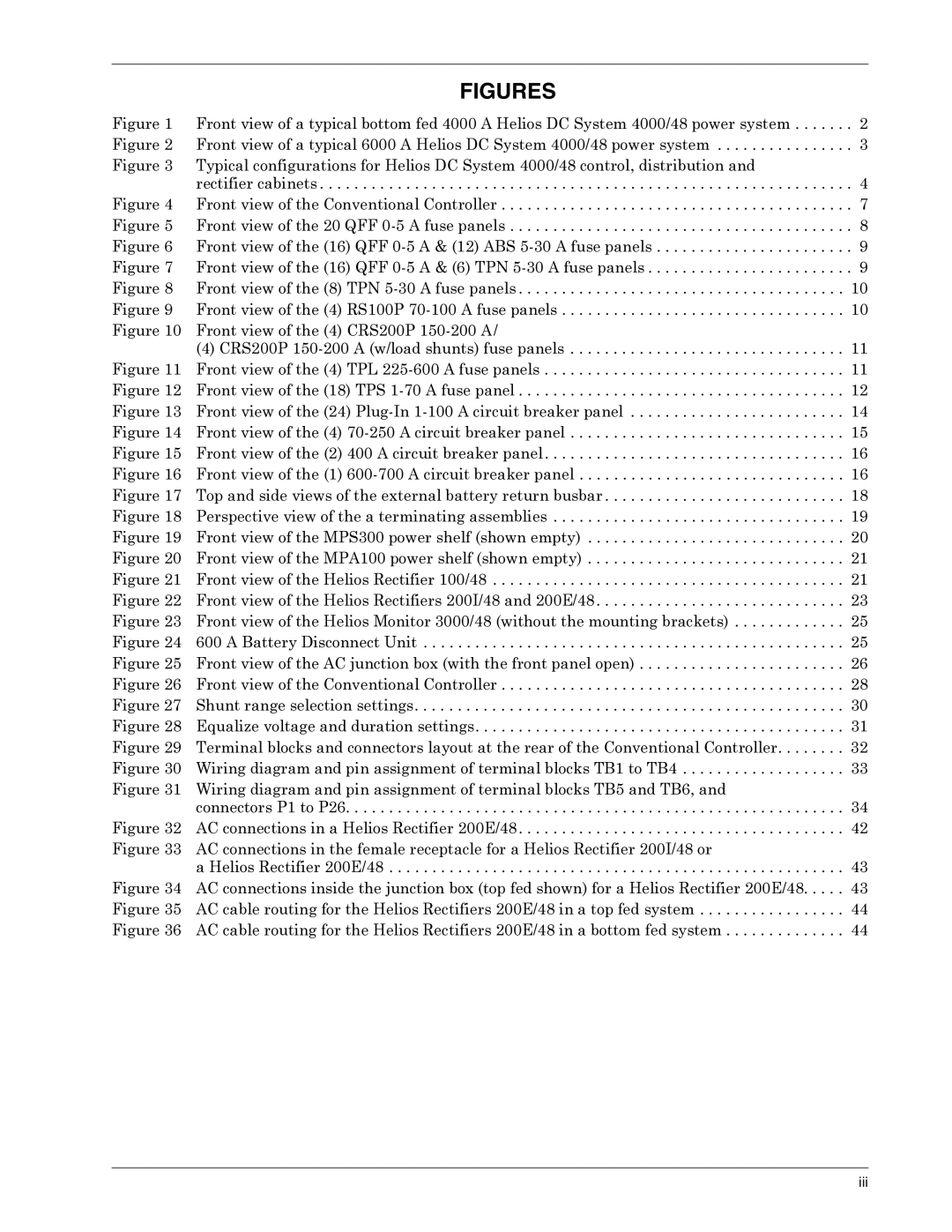 Liebert 4000, 3000, 6000 A, 1500 user manual Figures 