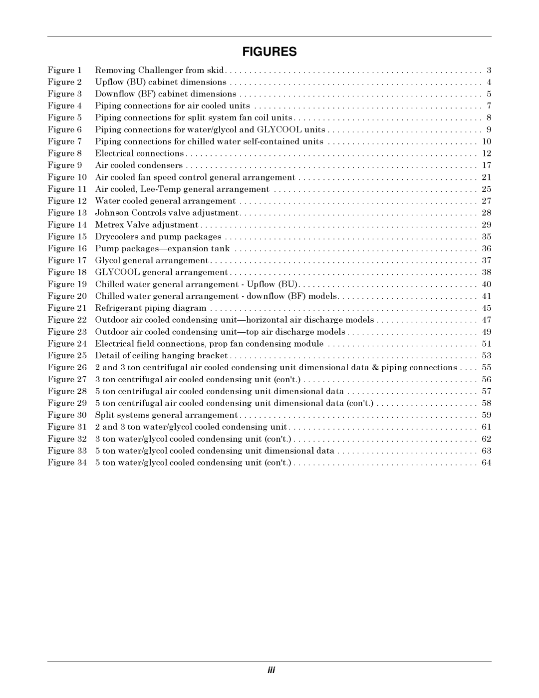 Liebert 3000 installation manual Figures 