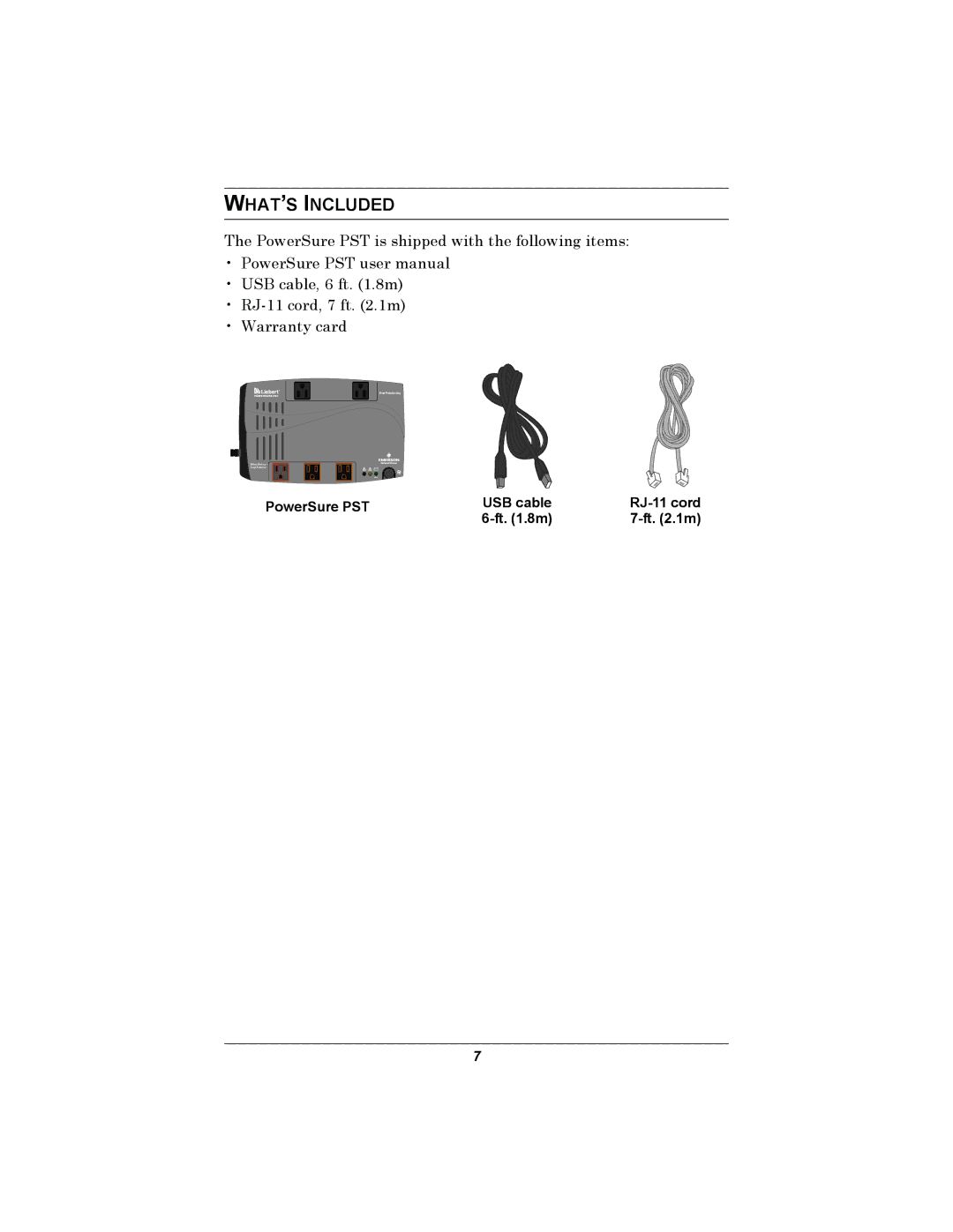 Liebert 350-500 VA user manual WHAT’S Included 