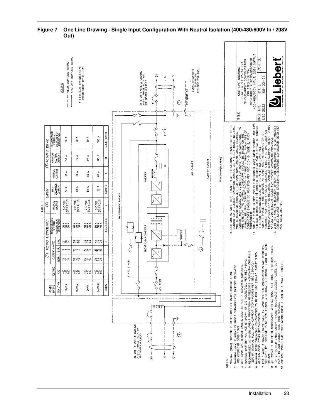 Liebert S3, 50 and 60 Hz user manual Installation 