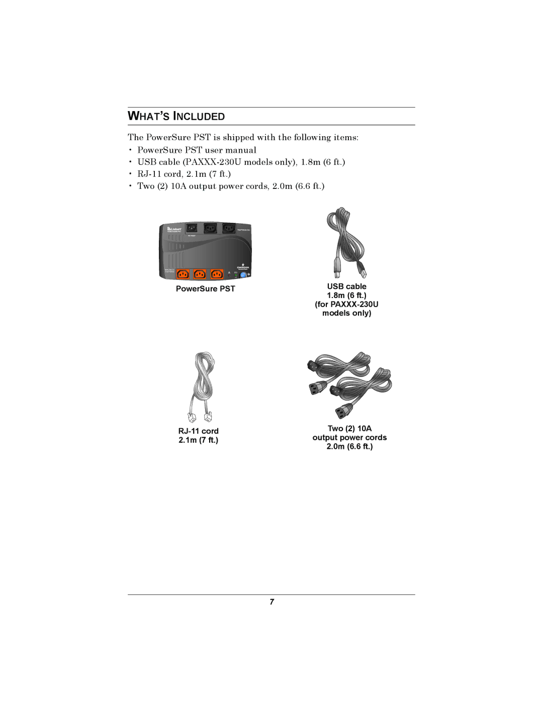 Liebert 500-650 VA user manual WHAT’S Included 