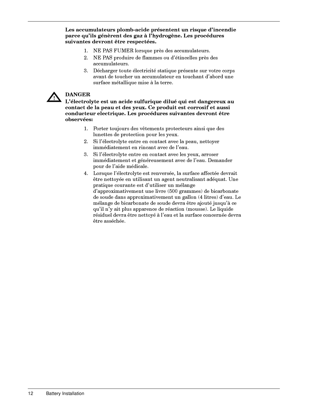 Liebert 600T installation manual Battery Installation 