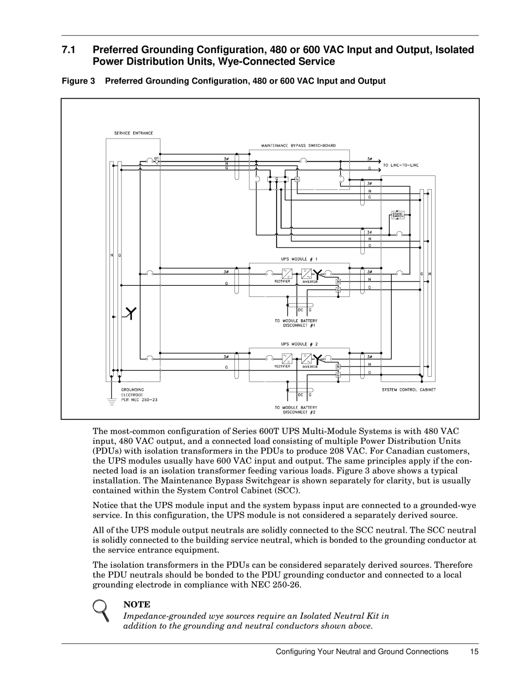 Liebert 600TTM installation manual Configuring Your Neutral and Ground Connections 