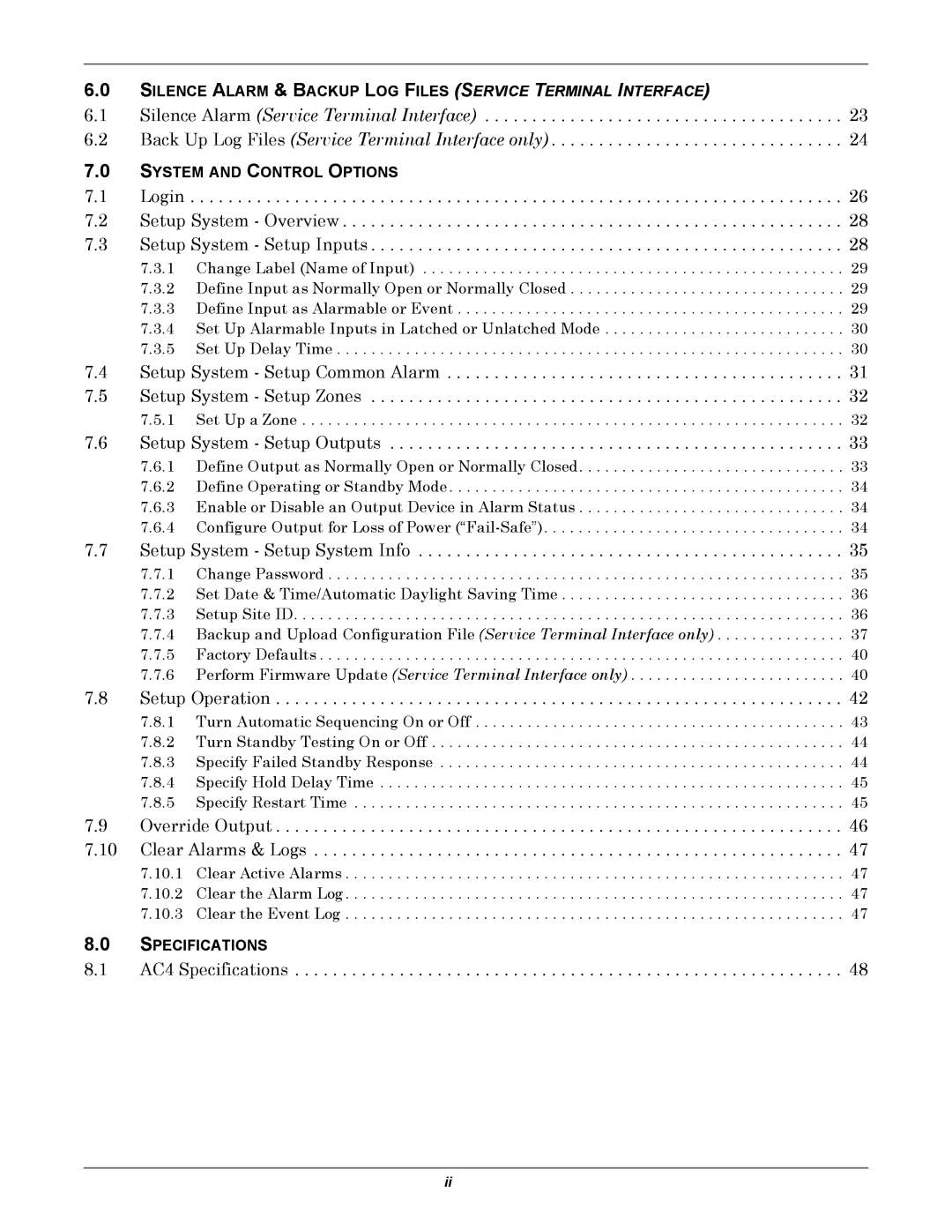 Liebert AC4 user manual Setup System Setup Common Alarm 7.5 Setup System Setup Zones 