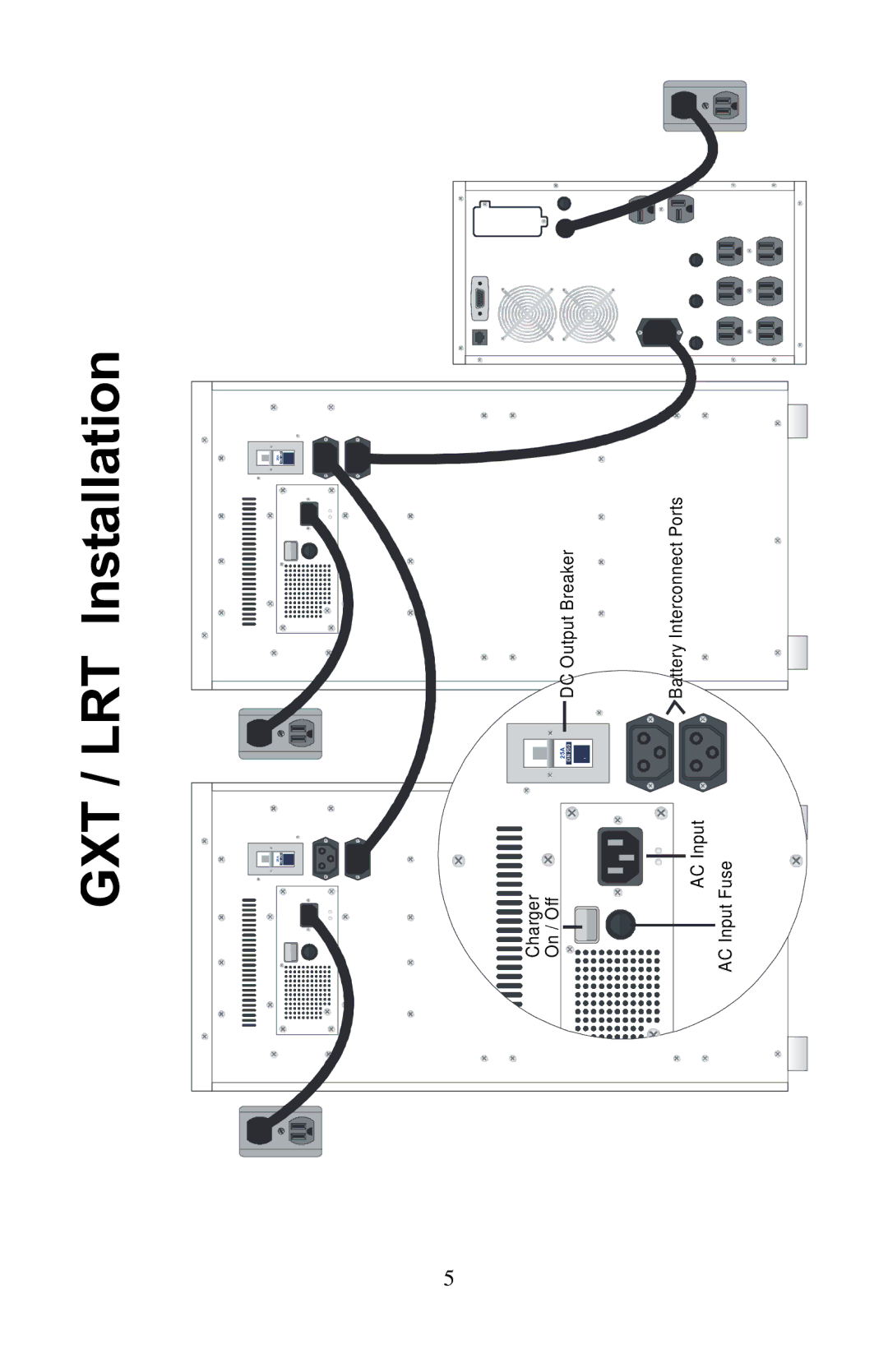 Liebert Battery Cabinet user manual GXT / LRT Installation 