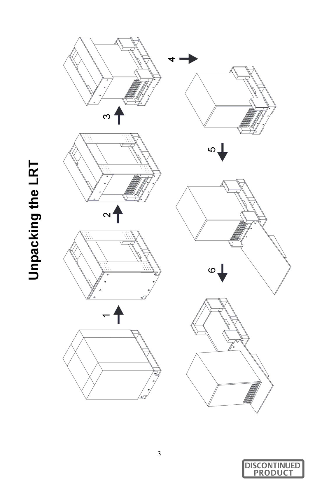 Liebert GXT96VLRT2UL user manual Unpacking the LRT 