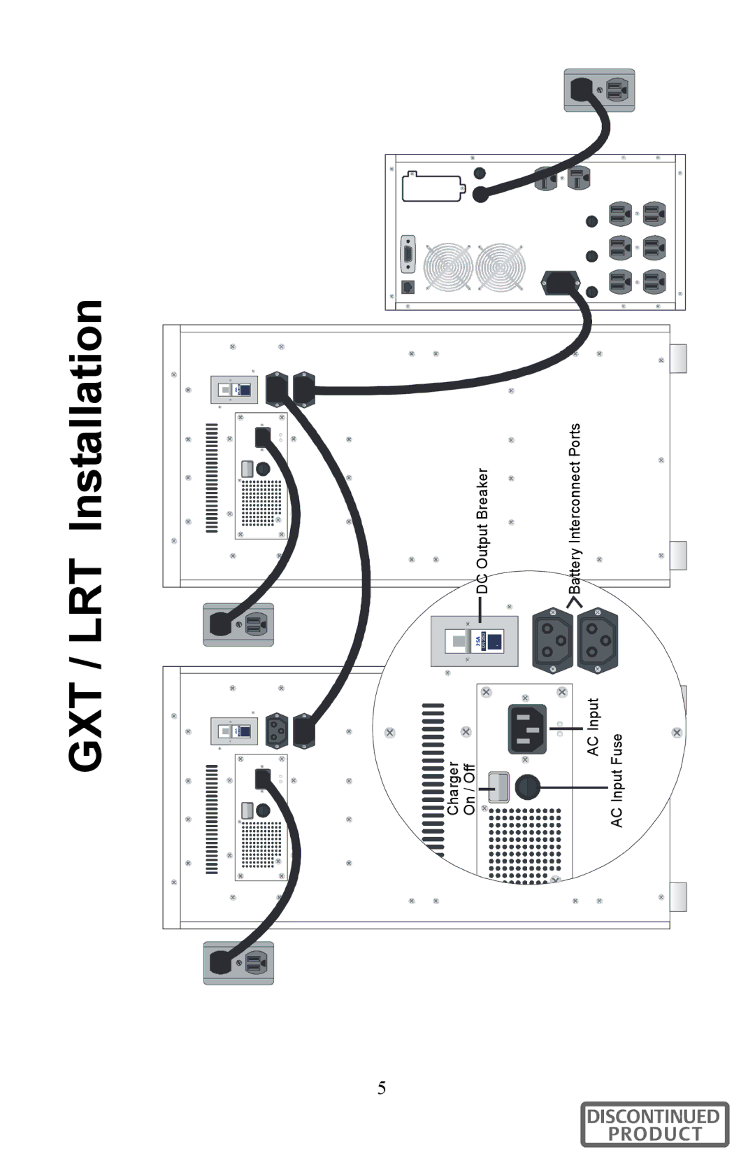 Liebert GXT96VLRT2UL user manual GXT / LRT Installation 