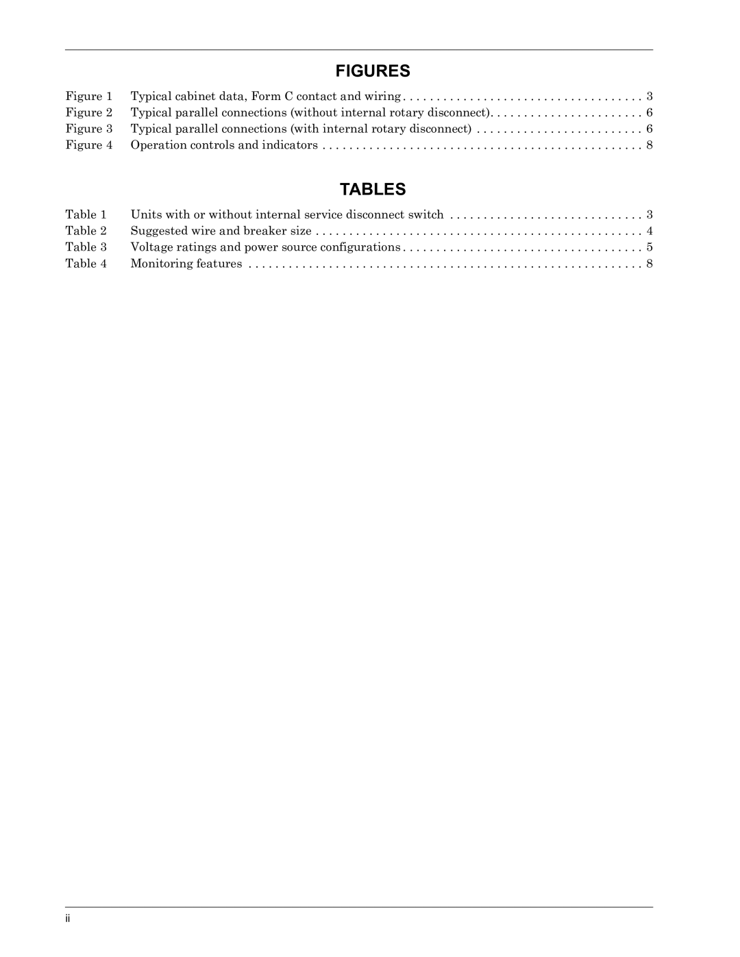 Liebert II manual Figures 