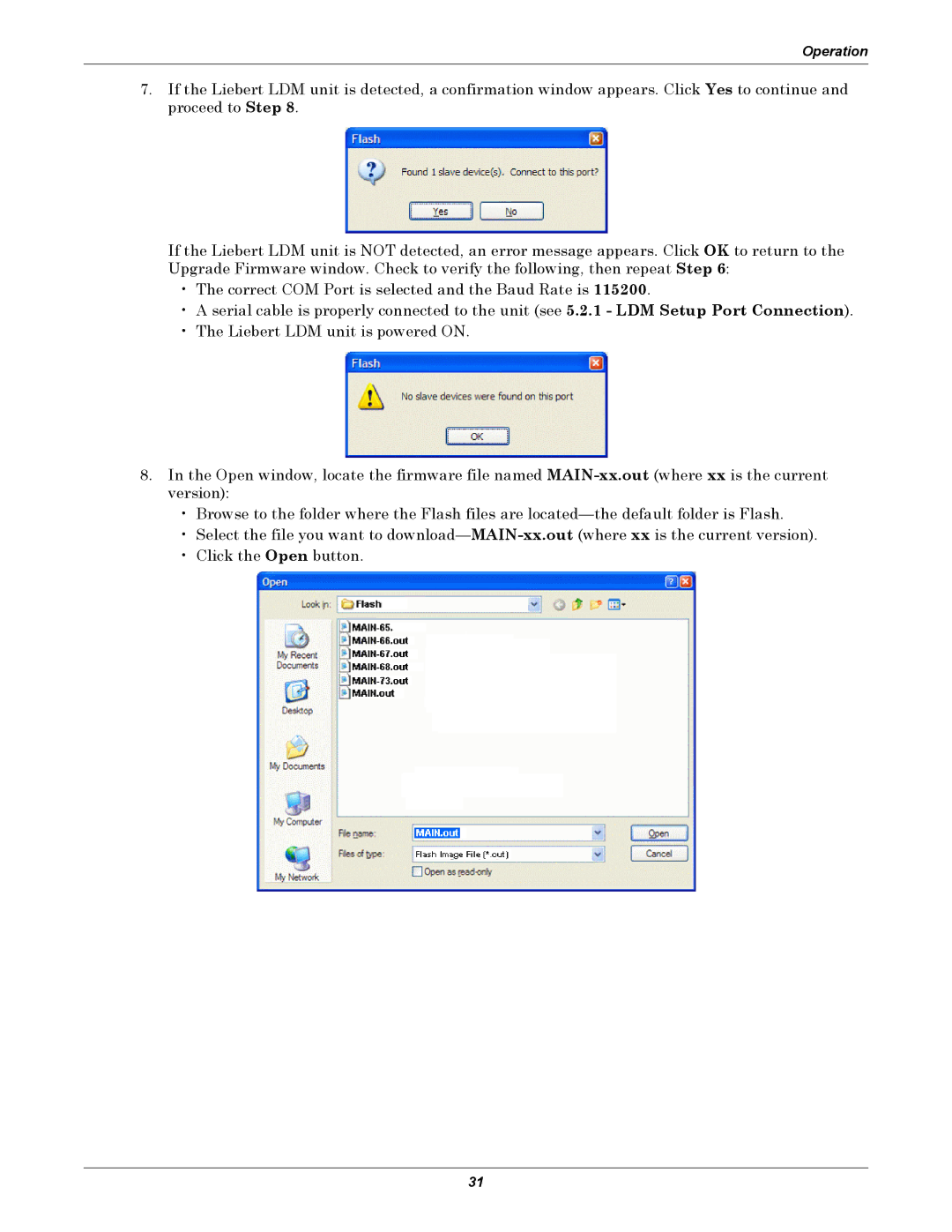 Liebert LDM user manual Operation 