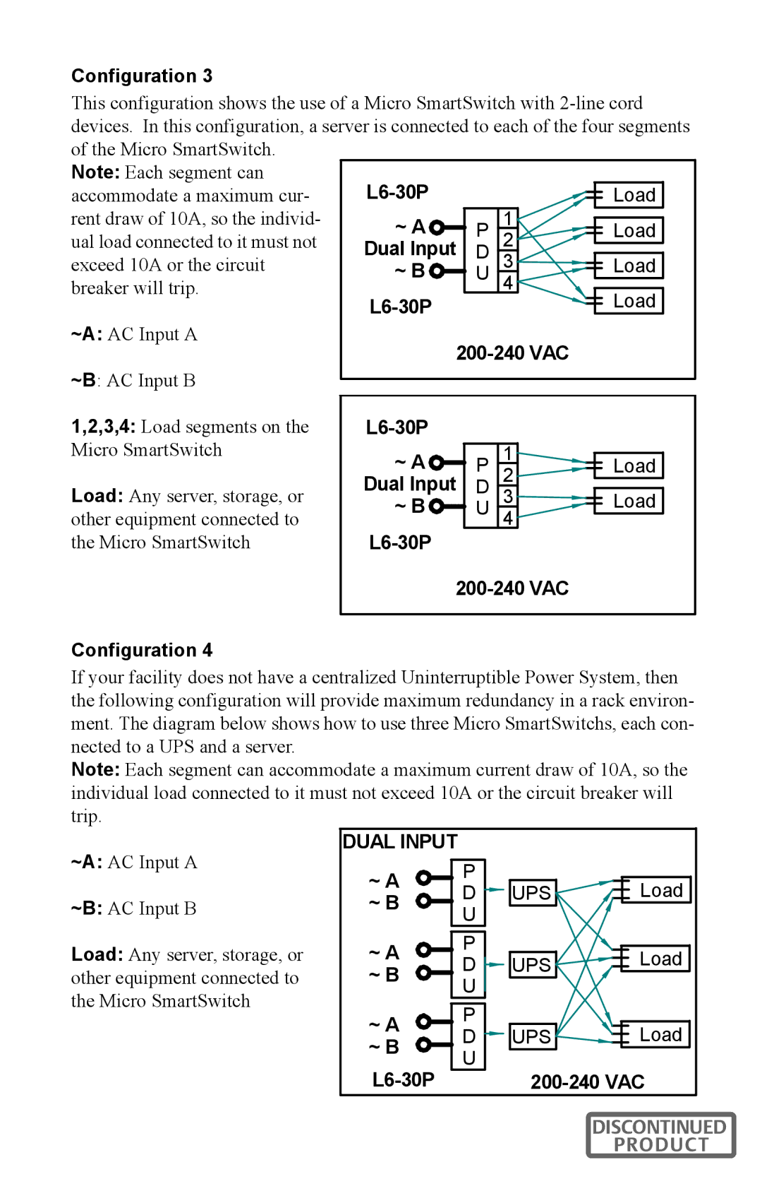 Liebert micro smart switch user manual Dual Input 