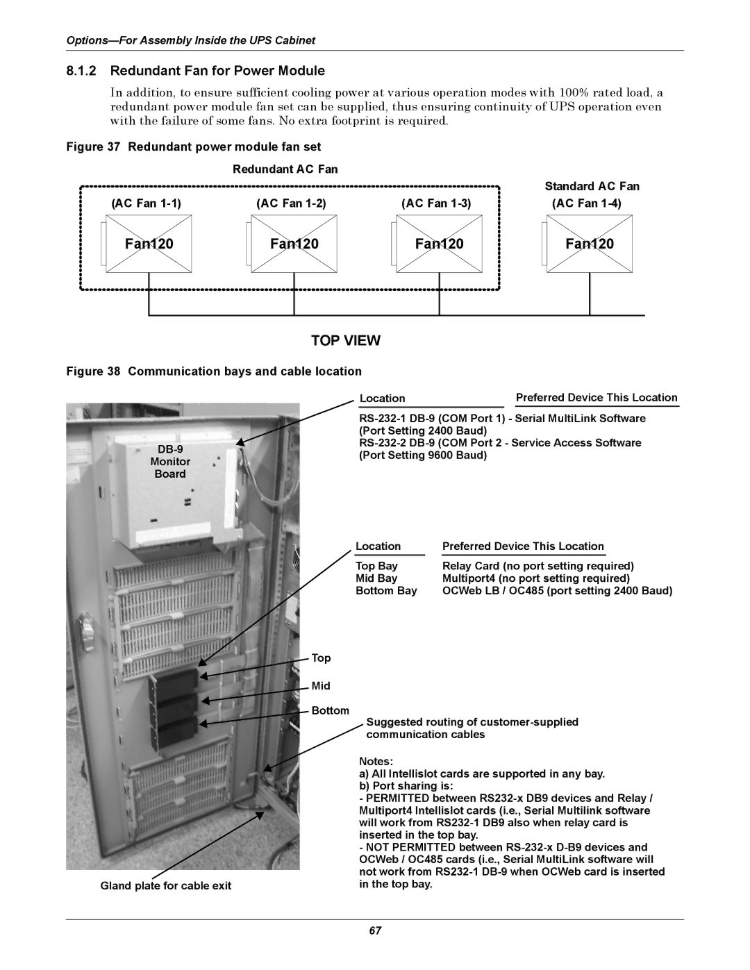 Liebert NX UPS System user manual Fan120, Redundant Fan for Power Module, Standard AC Fan 