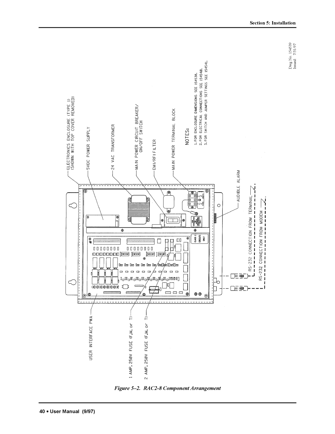 Liebert manual RAC2-8 Component Arrangement 