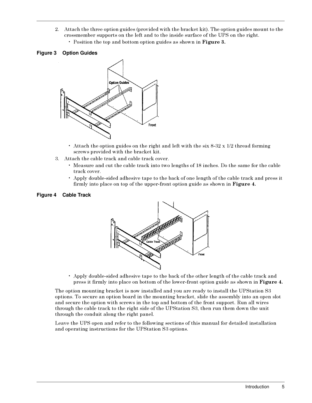 Liebert S3 Options user manual Êï $WWDFKýWKHýFDEOHýWUDFNýDQGýFDEOHýWUDFNýFRYHUï, WKURXJKýWKHýFRQGXLWýDORQJýWKHýULJKWýSDQHOï 