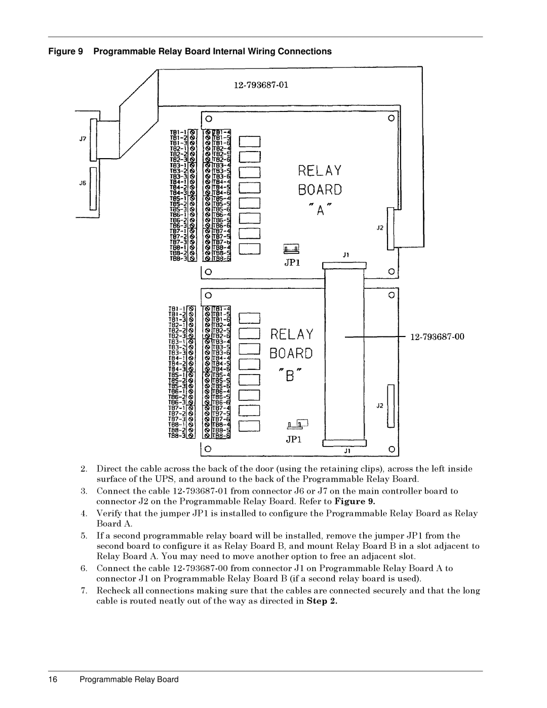 Liebert S3 Options user manual Programmable Relay Board Internal Wiring Connections 