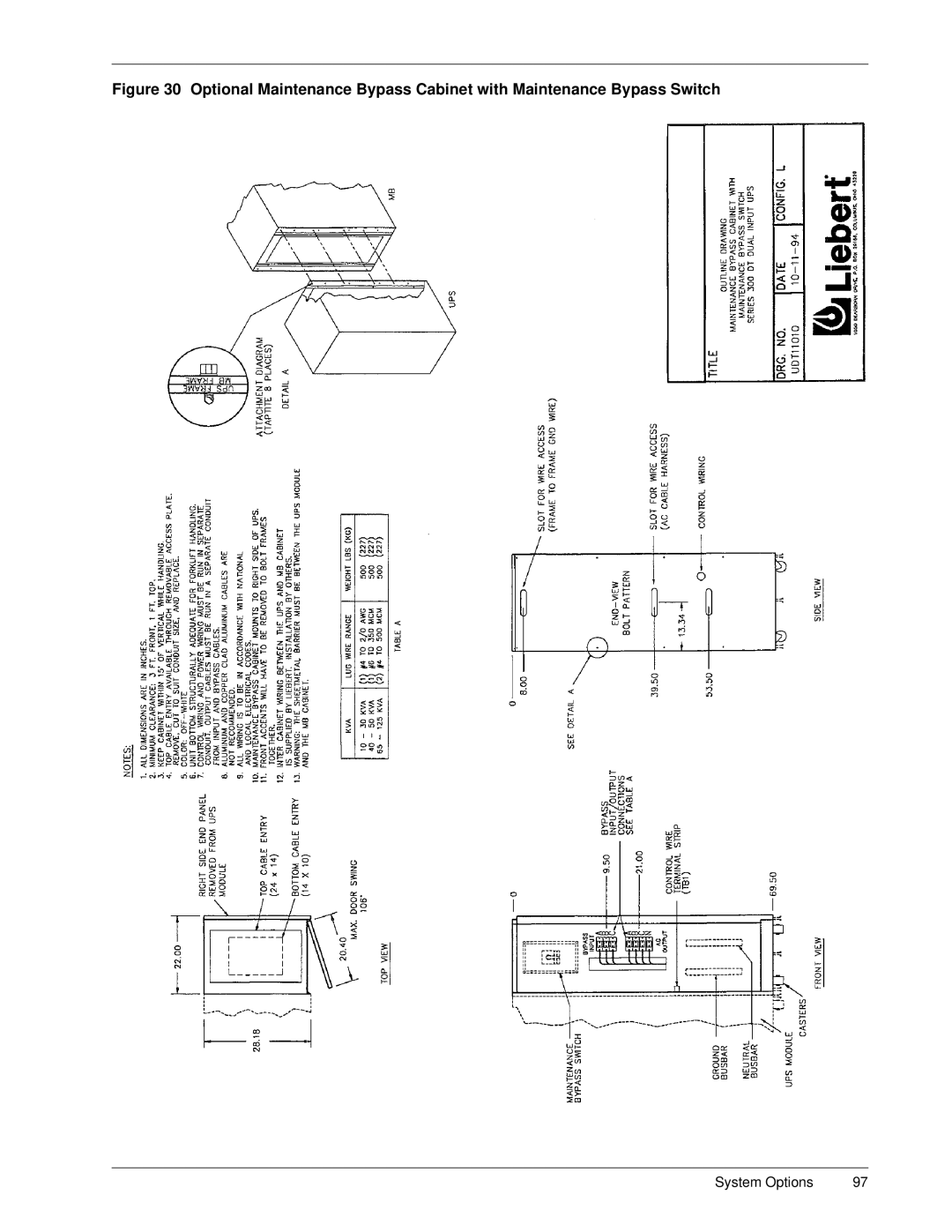 Liebert Series 300 manual System Options 