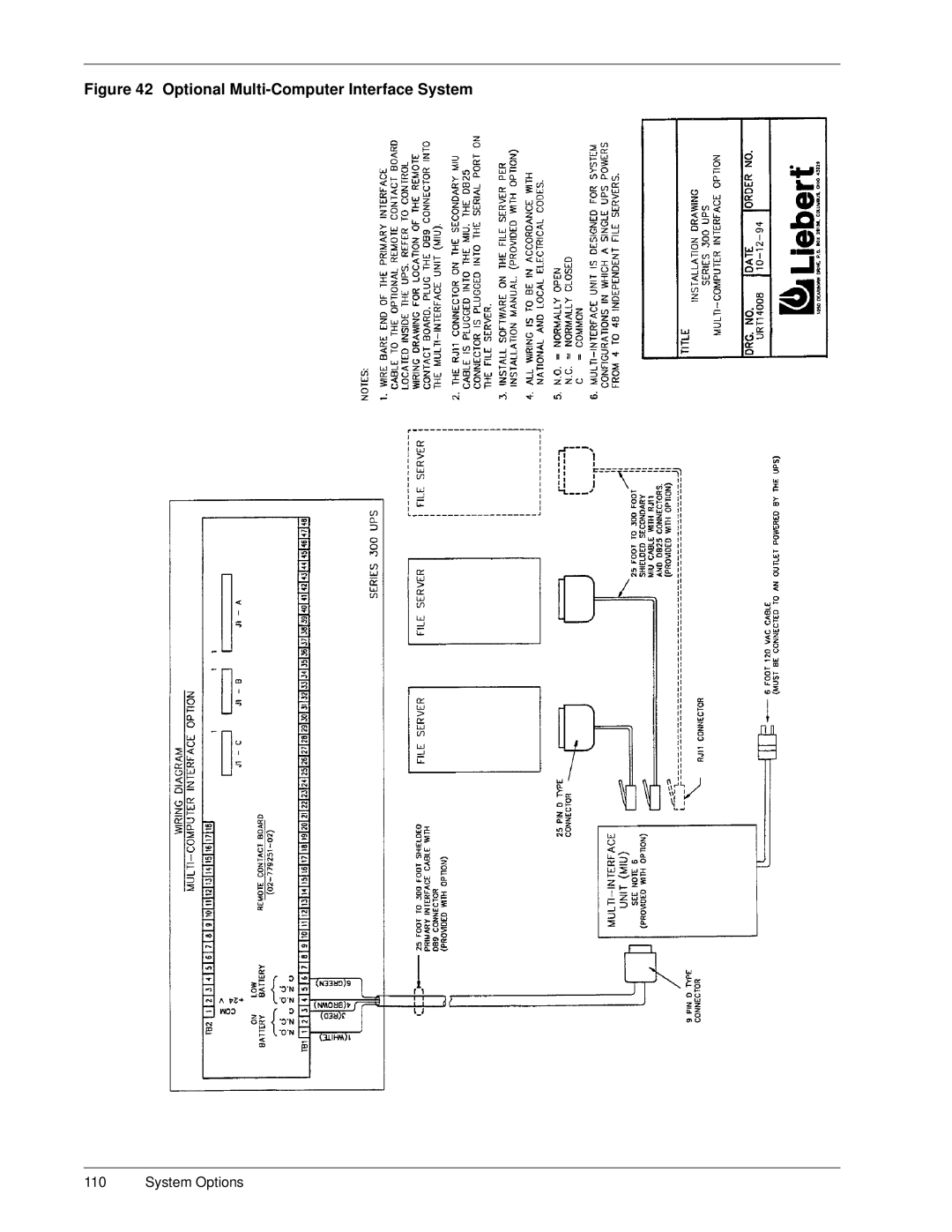 Liebert Series 300 manual Optional Multi-Computer Interface System 