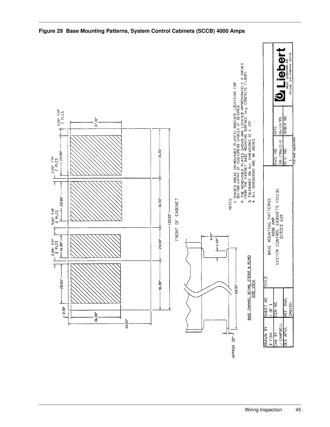 Liebert Series 600 manual Wiring Inspection 