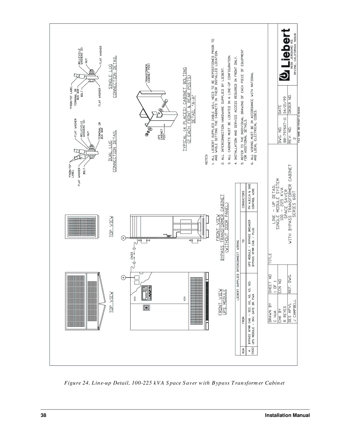 Liebert Series 600T installation manual Installation Manual 