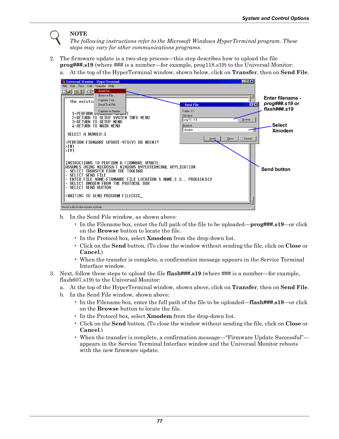 Liebert Universal Monitor user manual System and Control Options 