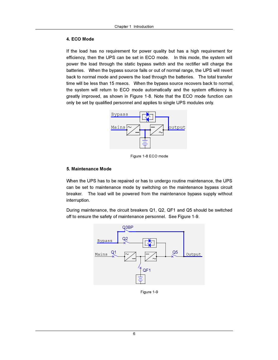 Liebert UPS System user manual ECO Mode, Maintenance Mode 