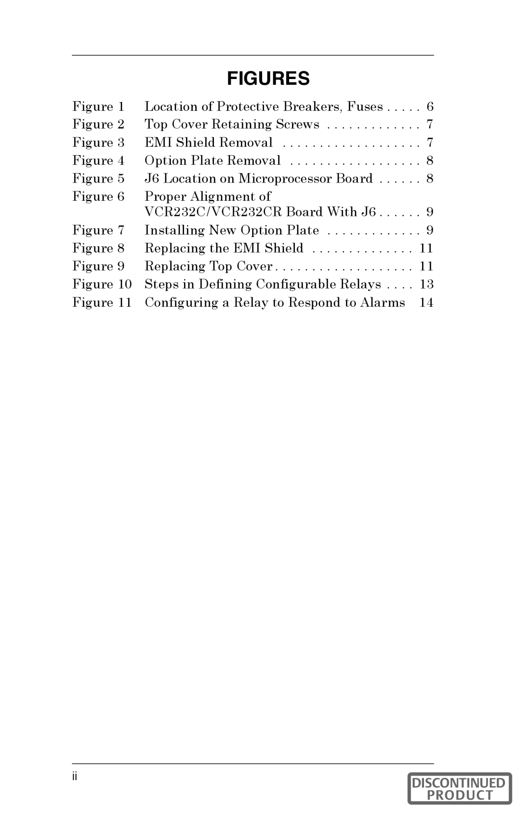 Liebert VCR232CR instruction manual  