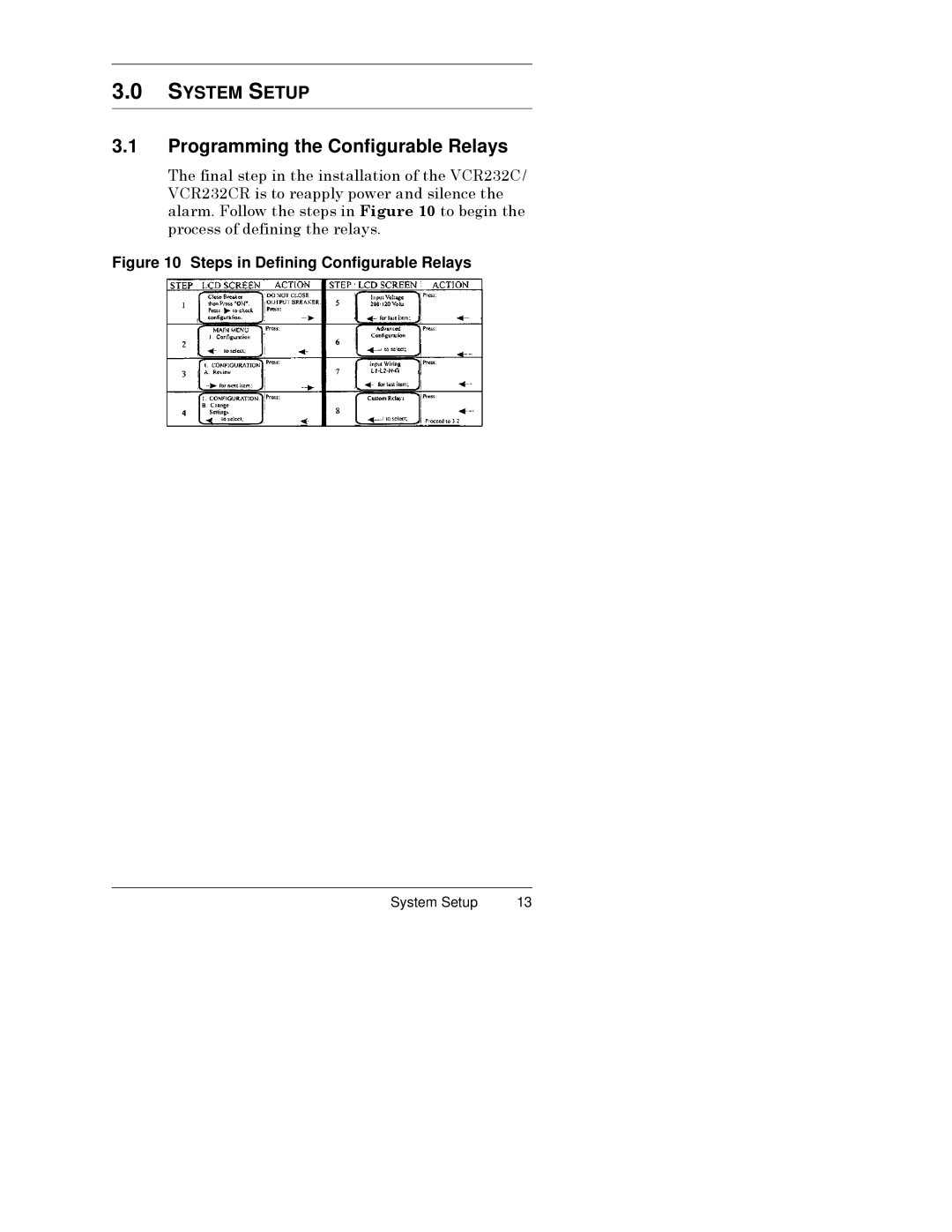 Liebert VCR232CR Programming the Configurable Relays, 7KHýILQDOýVWHSýLQýWKHýLQVWDOODWLRQýRIýWKHý9&5ëêë&î 