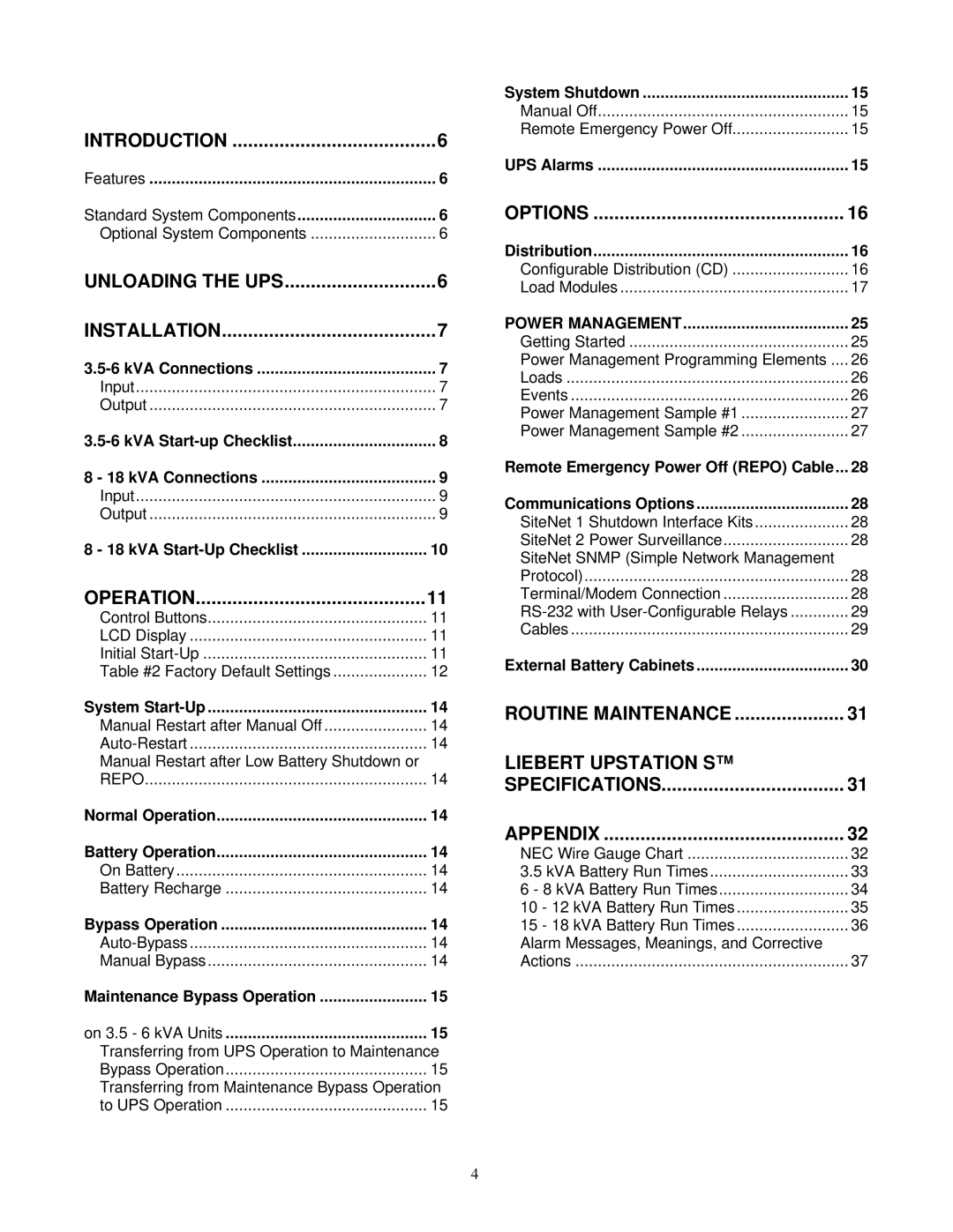 Liebert VM12000, VM18000 user manual Remote Emergency Power Off Repo Cable 