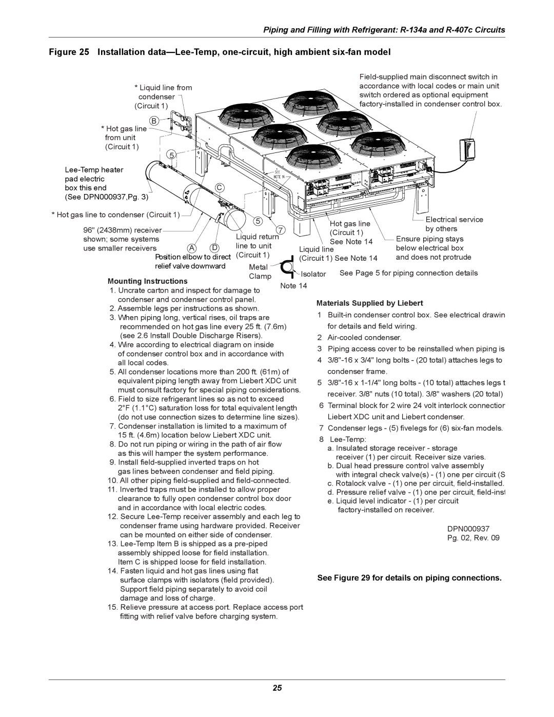 Liebert XDC user manual See for details on piping connections 