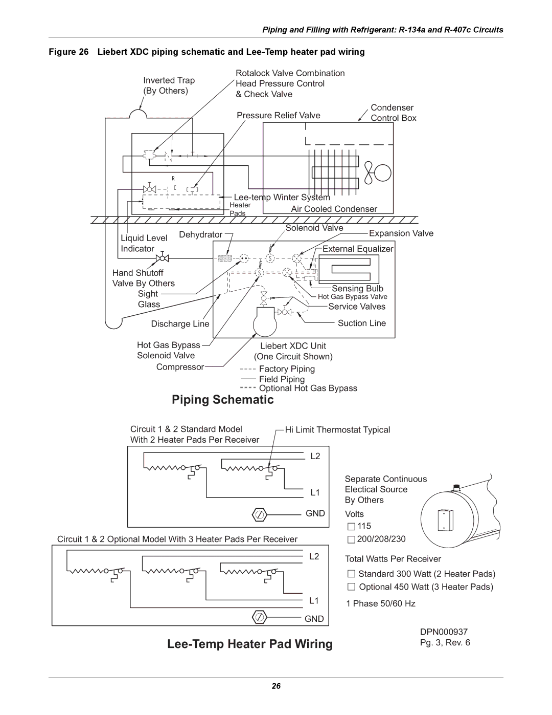 Liebert XDC user manual Piping Schematic 