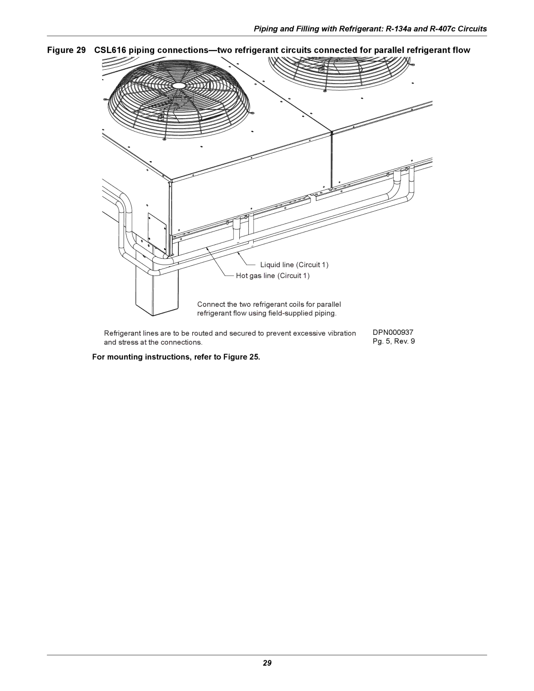 Liebert XDC user manual For mounting instructions, refer to Figure 