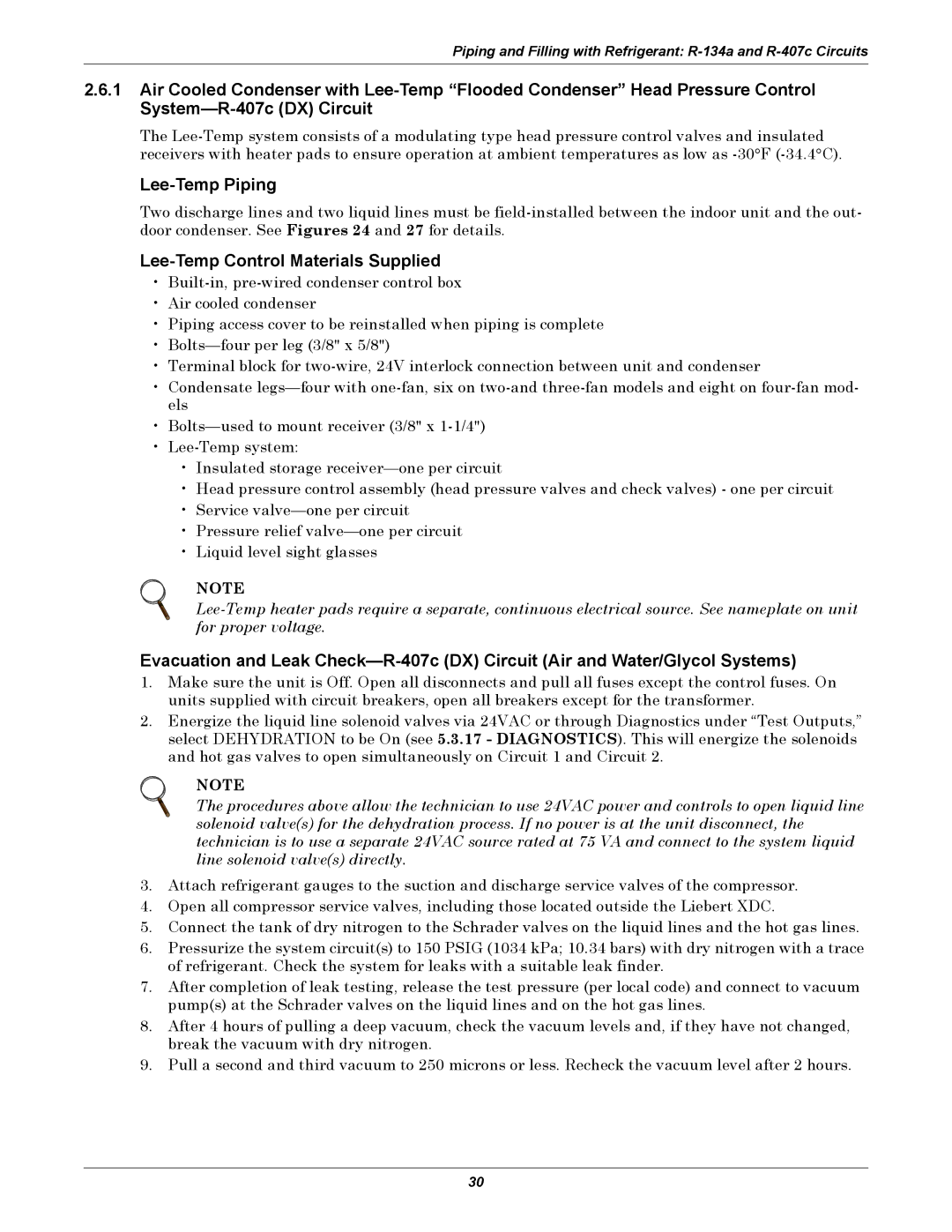 Liebert XDC user manual Lee-Temp Piping, Lee-Temp Control Materials Supplied 