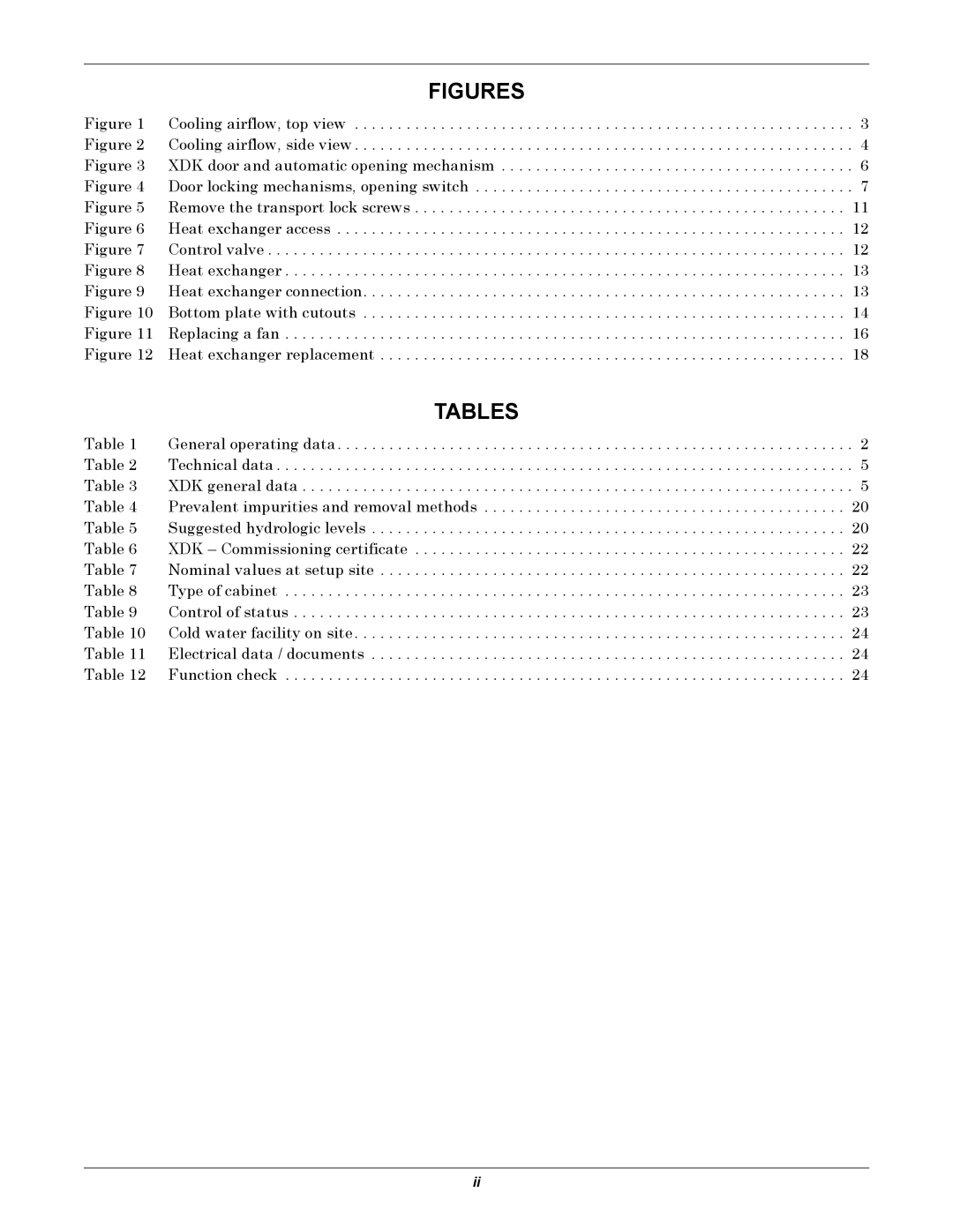 Liebert XDK user manual Figures 