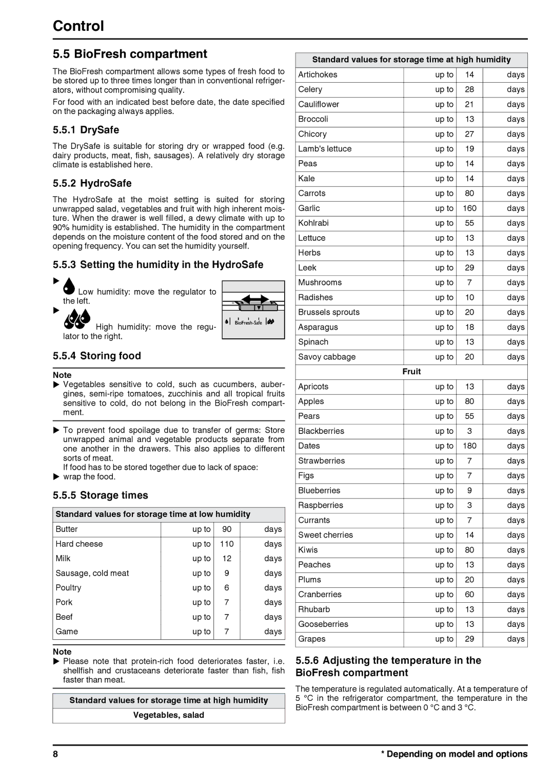 Liebherr 131113 7085462 - 01 operating instructions BioFresh compartment 