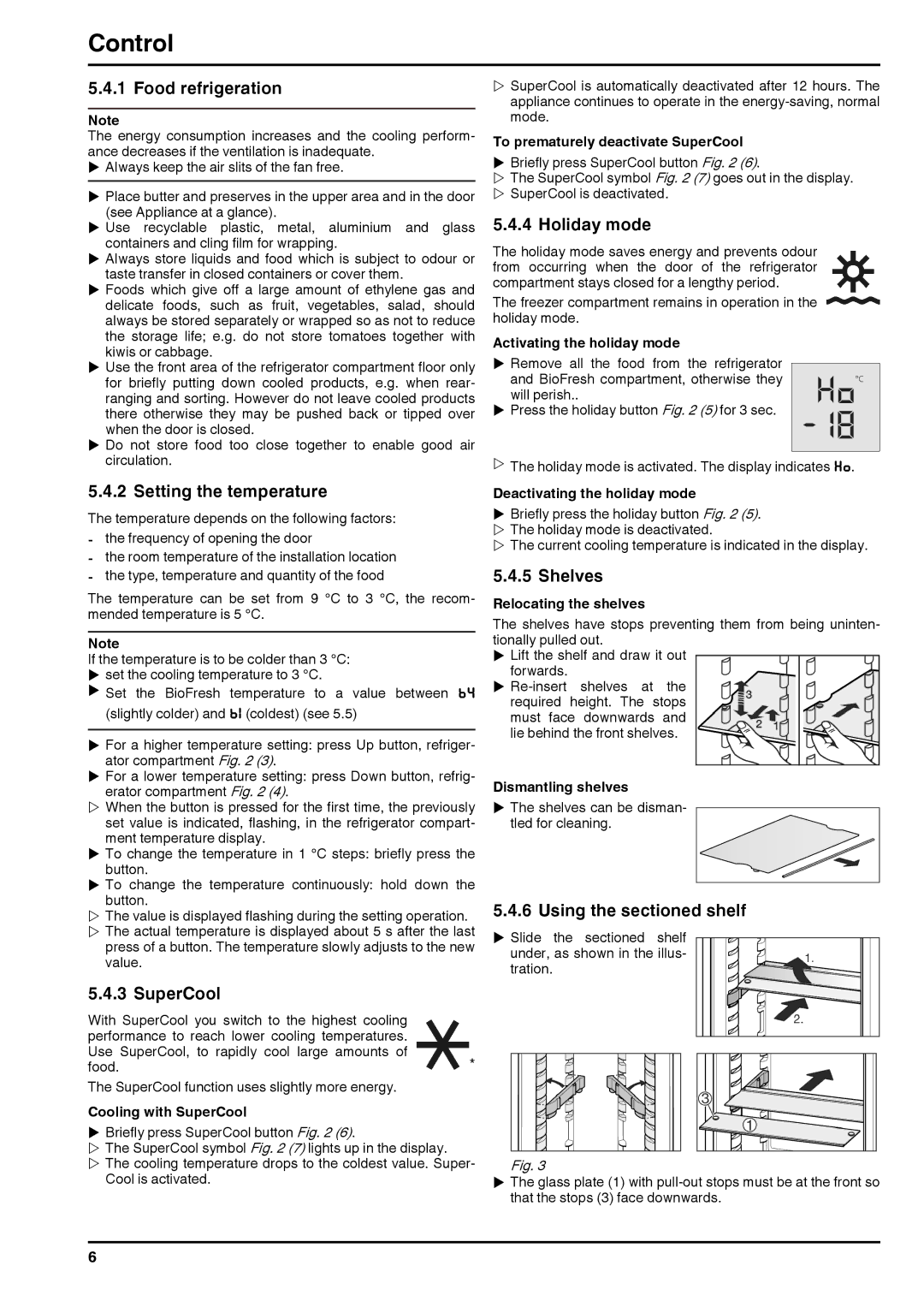 Liebherr 180613 7085462-00 manual Control 