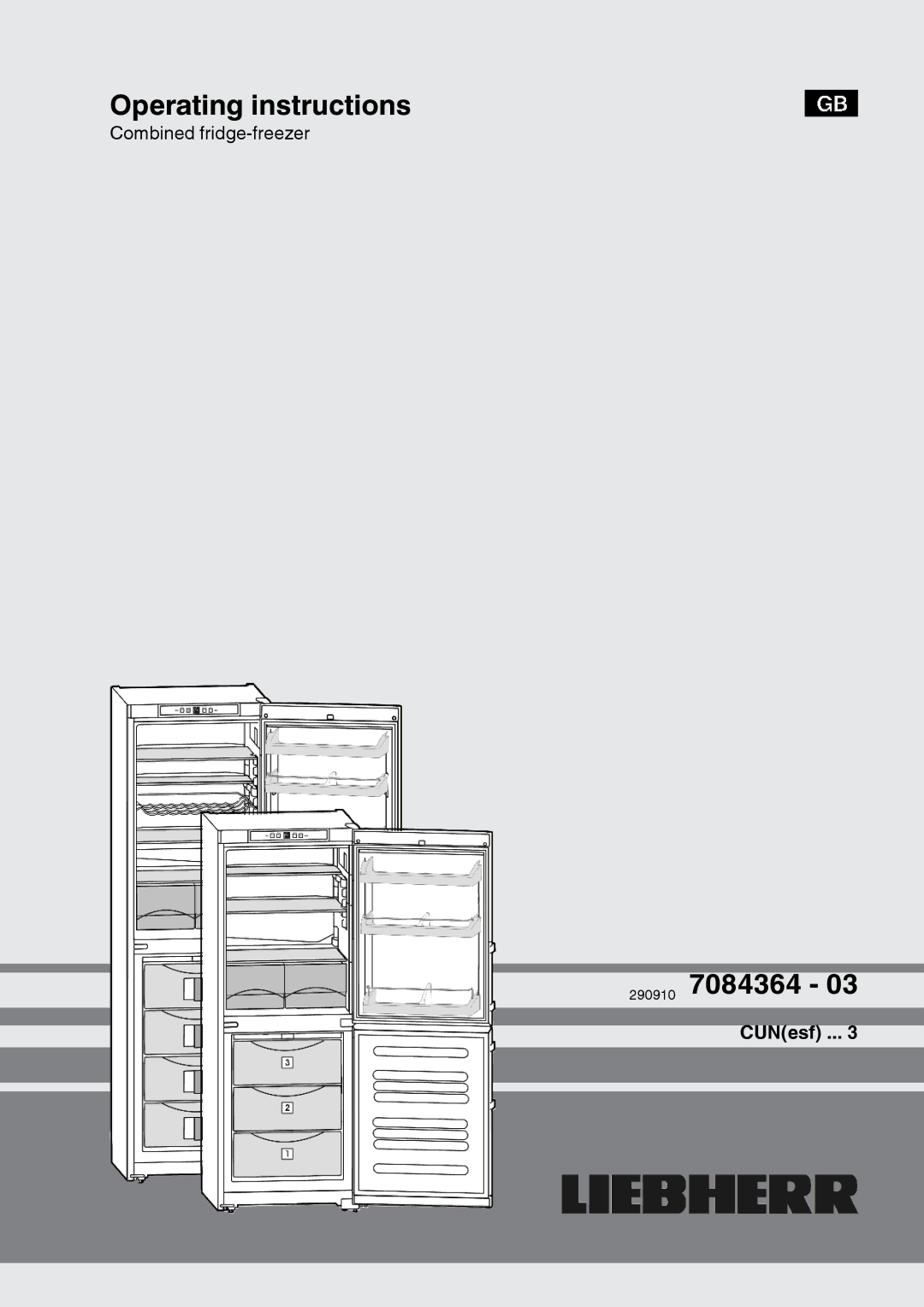 Liebherr 290910 7084364 - 03 operating instructions Operating instructions 