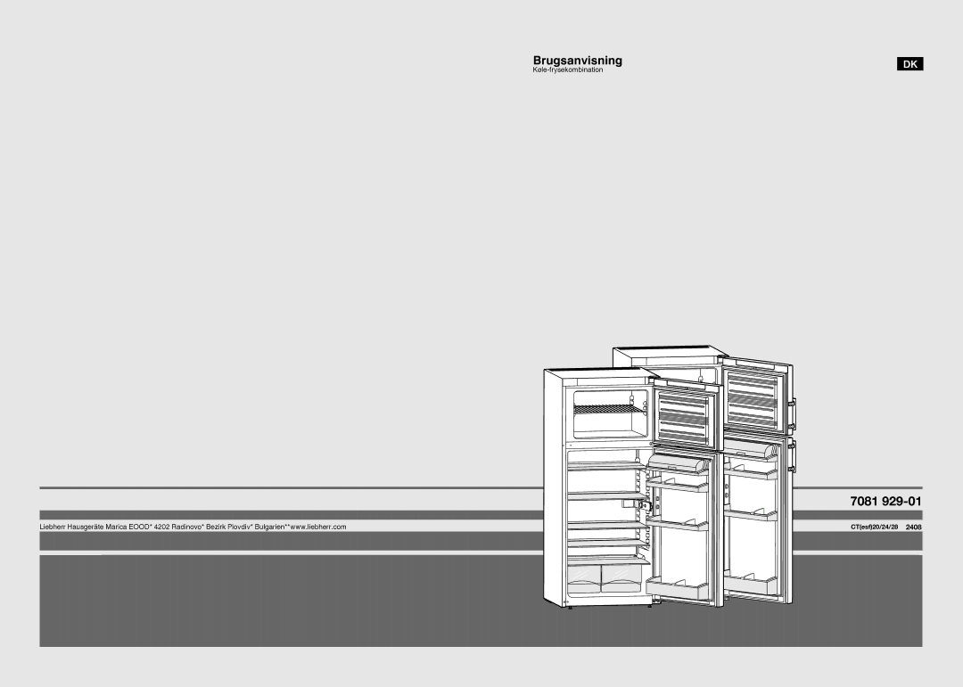 Liebherr 7061 929-01 manual 7081 