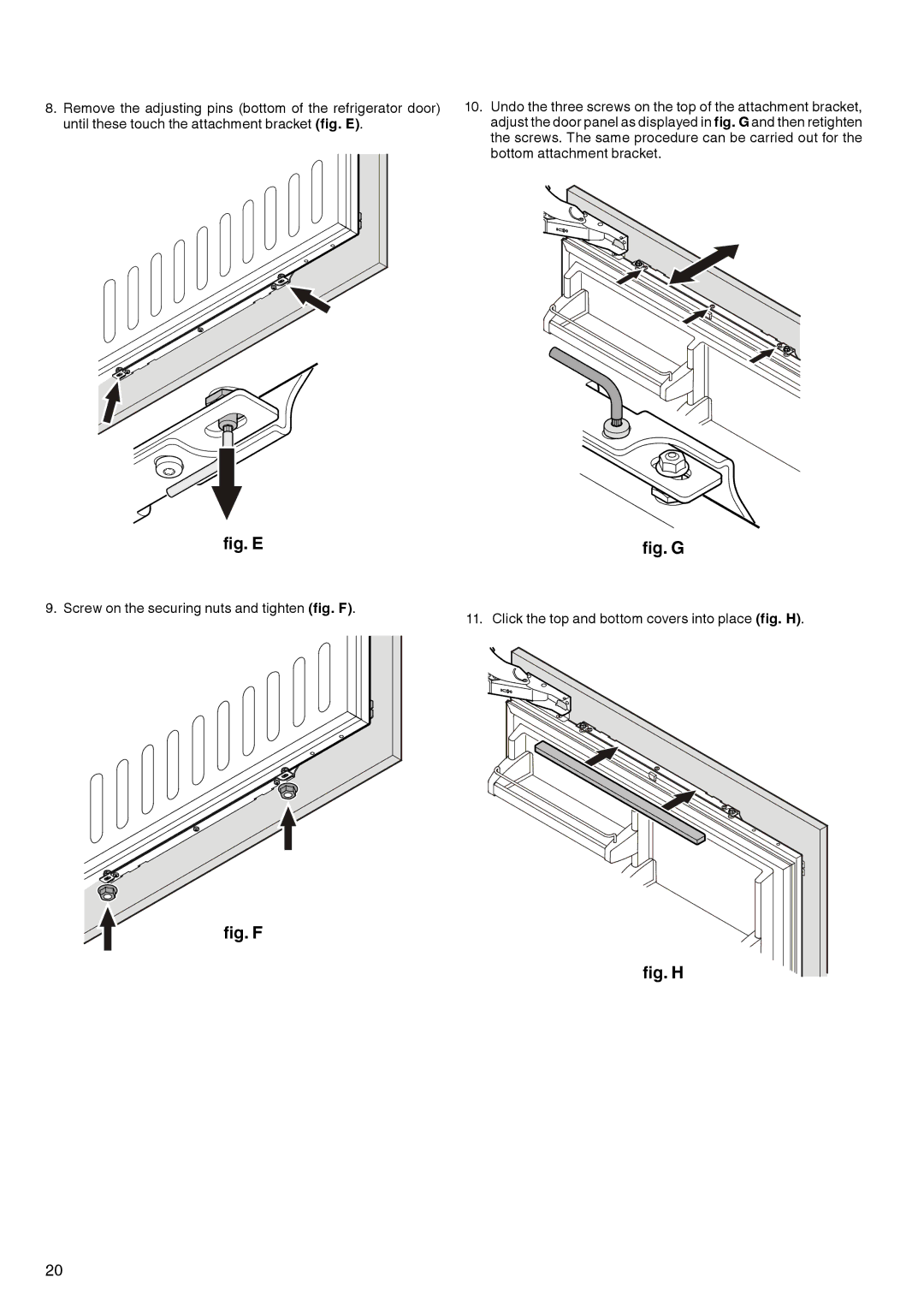 Liebherr 7082 133-00 manual Fig. E 