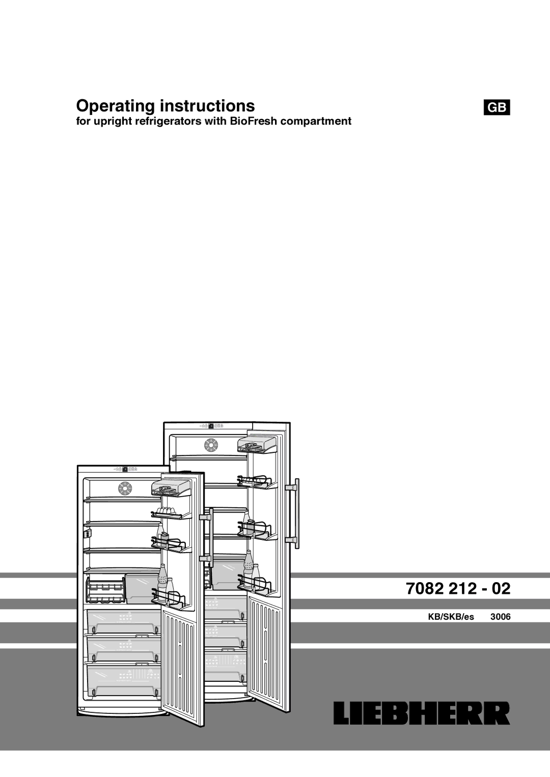 Liebherr 7082 212-02 manual KB/SKB/es 