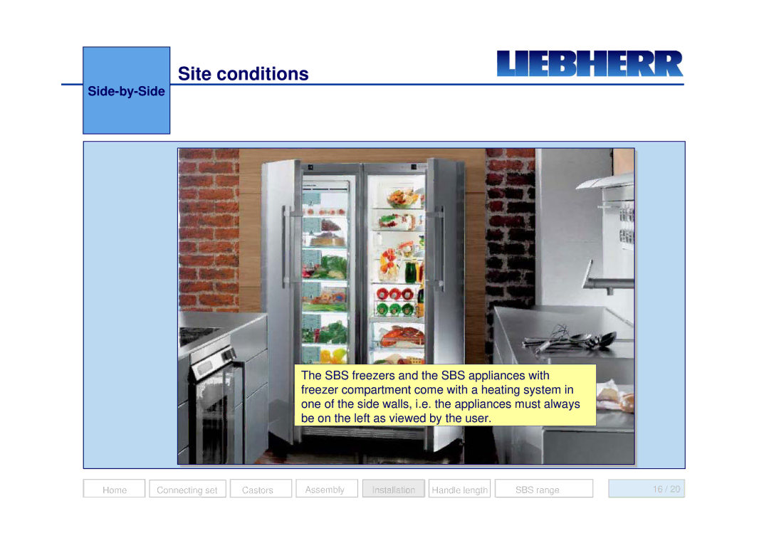 Liebherr 7082 218-03 manual Site conditions 