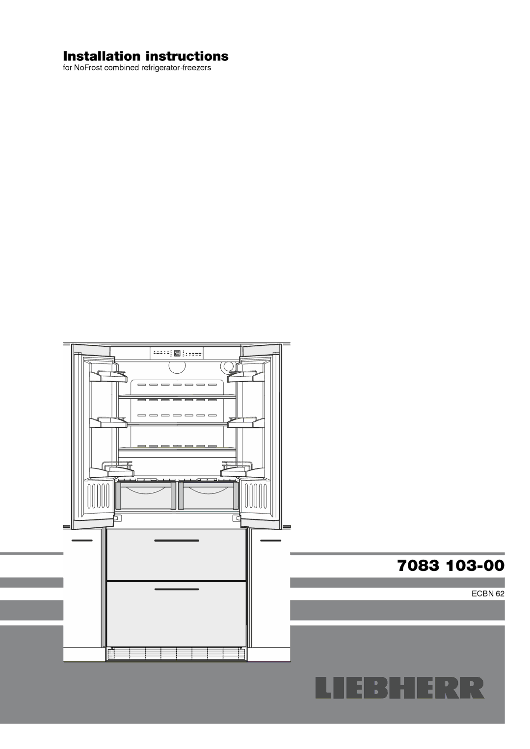 Liebherr 7083-103-00 installation instructions 